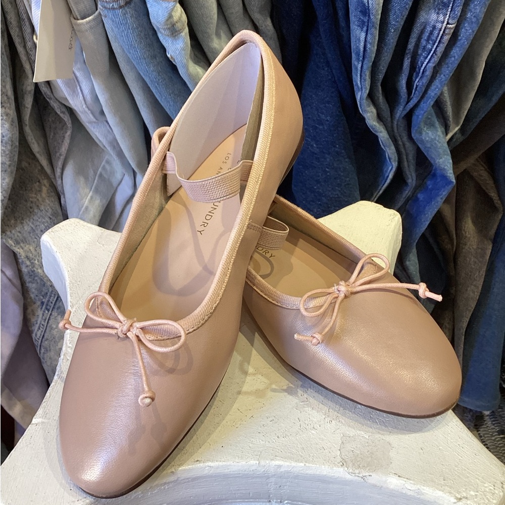 Chinese laundry Audrey Genuine Leather Ballet Flat- Blush